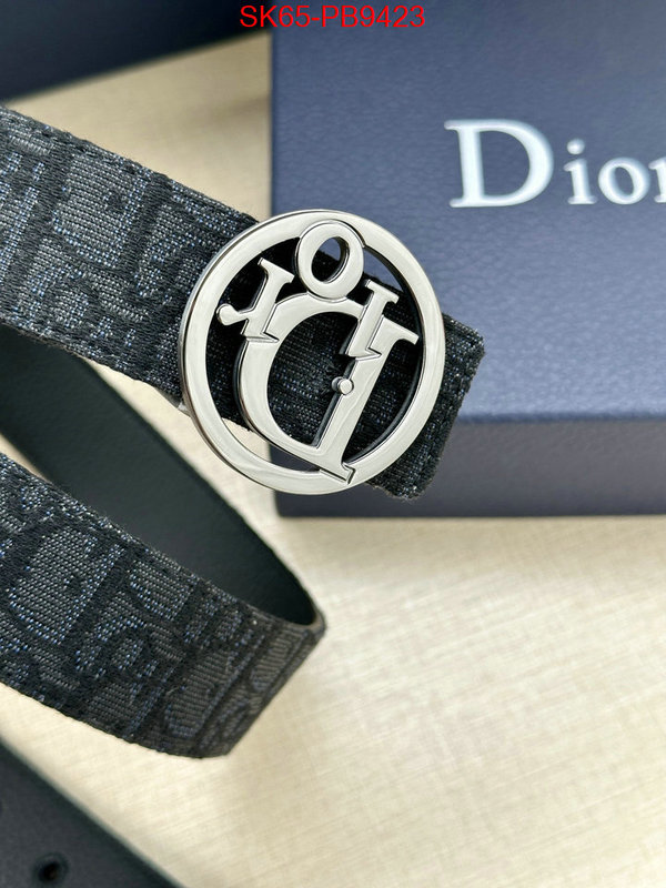 Belts-Dior replcia cheap ID: PB9423 $: 65USD