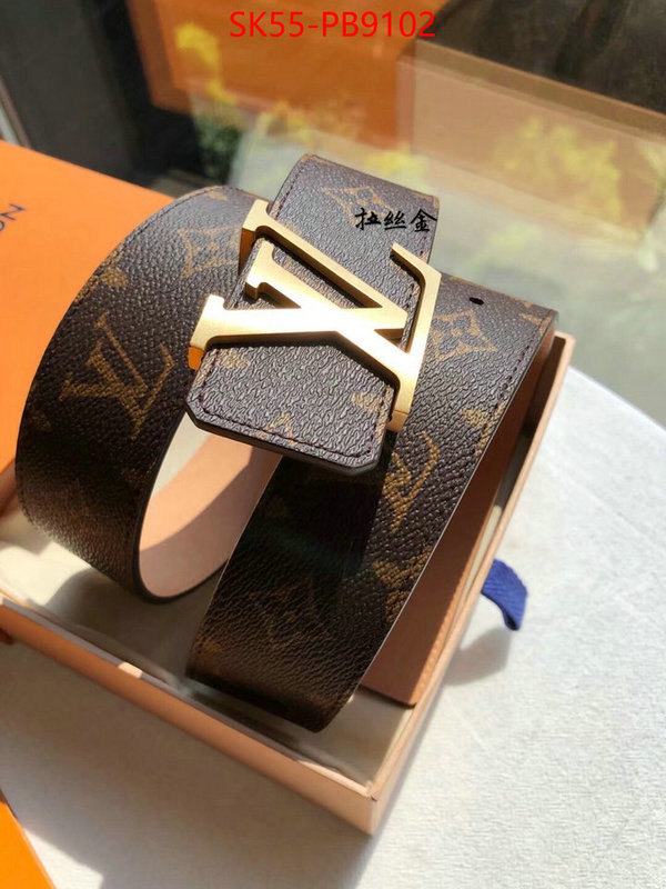 Belts-LV replica aaaaa designer ID: PB9102 $: 55USD