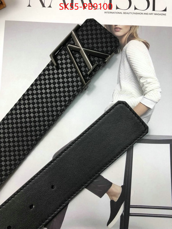 Belts-LV new designer replica ID: PB9100 $: 55USD