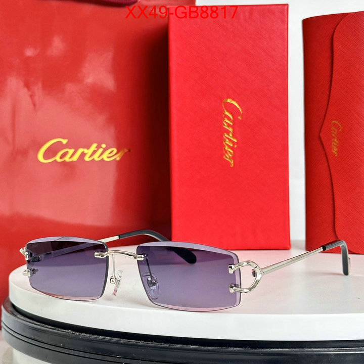 Glasses-Cartier we provide top cheap aaaaa ID: GB8817 $: 49USD