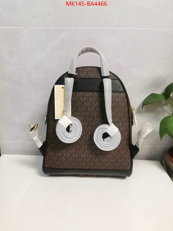 Michael Kors Bags(4A)-Backpack- the highest quality fake ID: BA4466 $: 145USD,