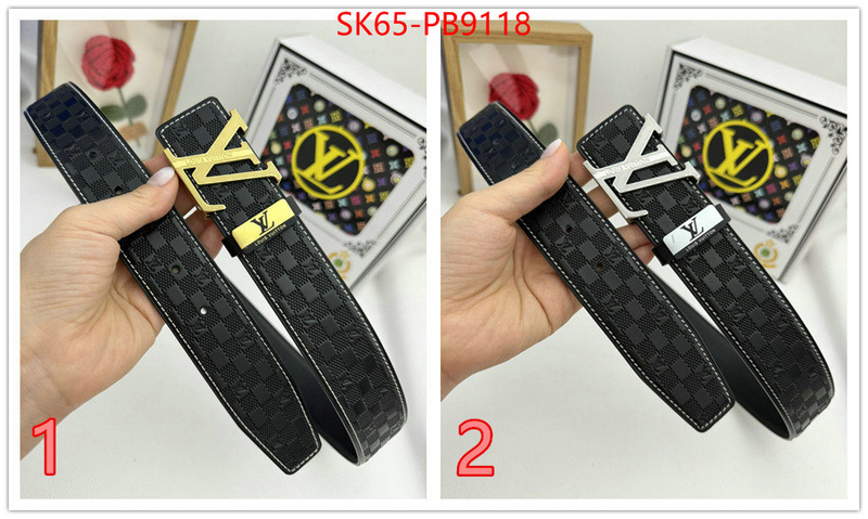 Belts-LV fashion designer ID: PB9118 $: 65USD