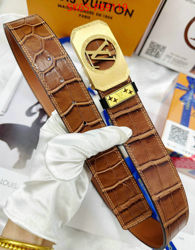 Belts-LV quality replica ID: PB9119 $: 65USD