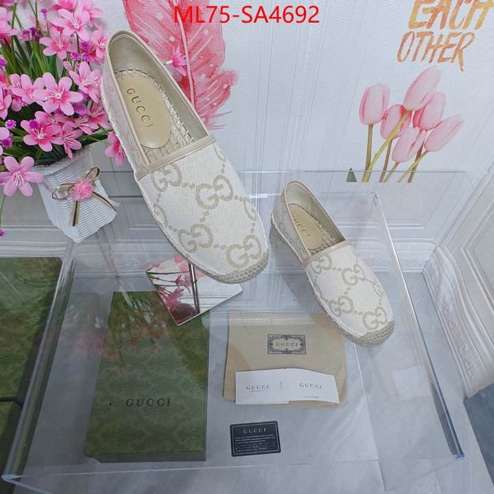 Women Shoes-Gucci aaaaa+ class replica ID: SA4692 $: 75USD