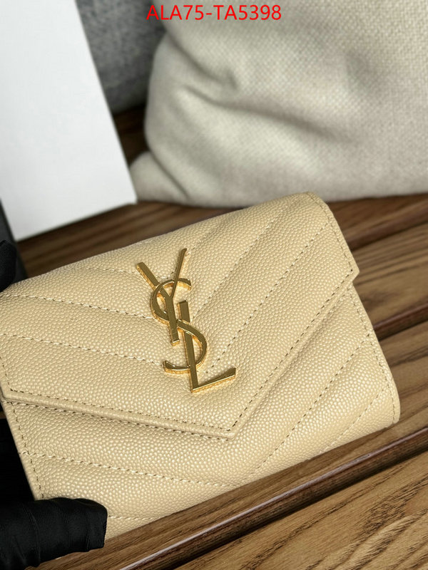 YSL Bags(TOP)-Wallet- perfect quality designer replica ID: TA5398 $: 75USD,