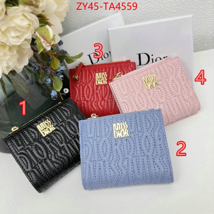 Dior Bags(4A)-Wallet- what is a 1:1 replica ID: TA4559 $: 45USD,