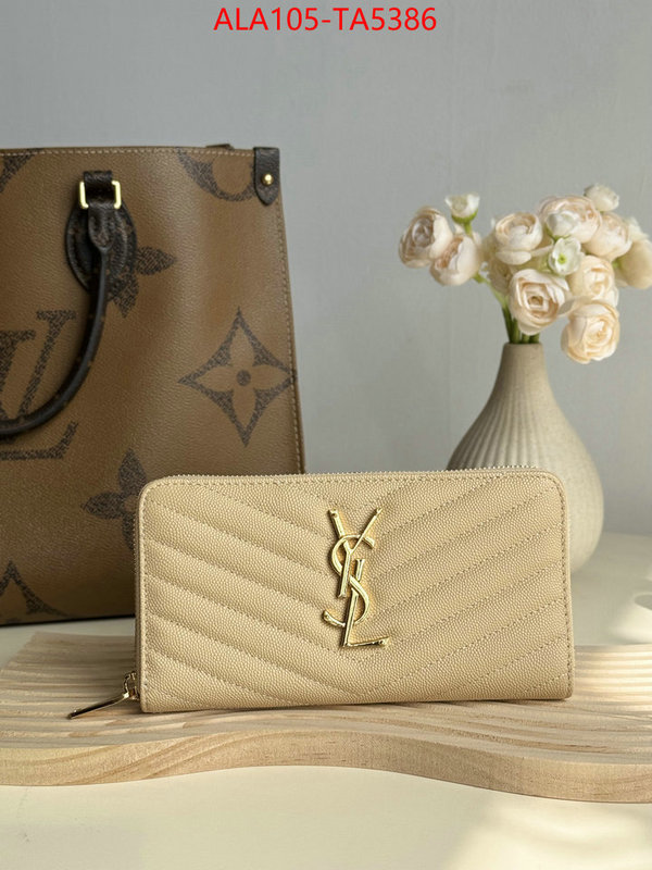 YSL Bags(TOP)-Wallet- customize best quality replica ID: TA5386 $: 105USD,