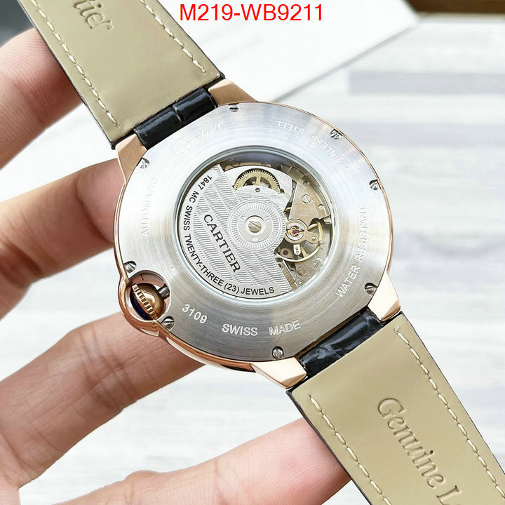 Watch(TOP)-Cartier cheap replica ID: WB9211 $: 219USD