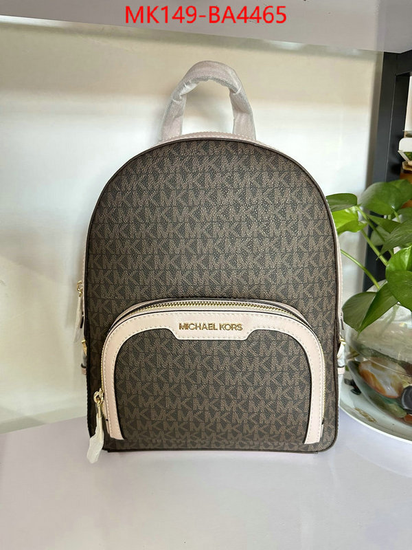 Michael Kors Bags(TOP)-Backpack- from china ID: BA4465 $: 149USD,