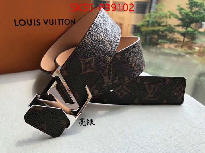 Belts-LV replica aaaaa designer ID: PB9102 $: 55USD