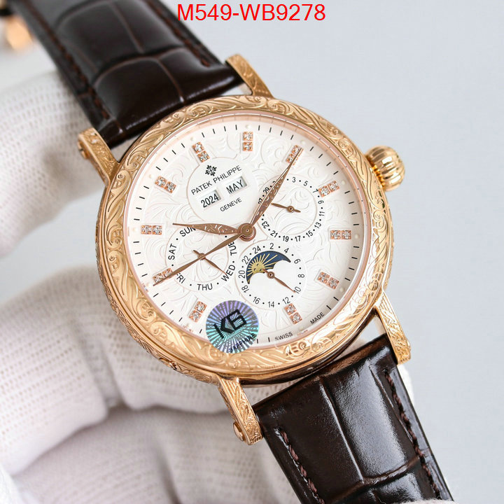 Watch(TOP)-Patek Philippe top quality ID: WB9278 $: 549USD