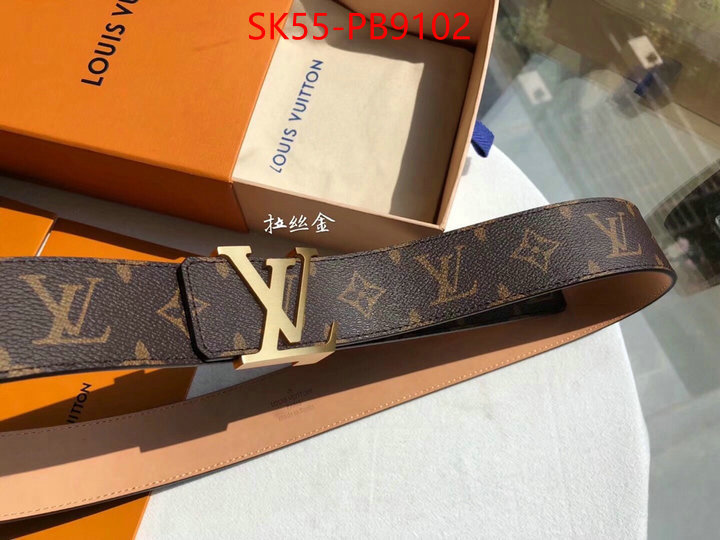 Belts-LV replica aaaaa designer ID: PB9102 $: 55USD