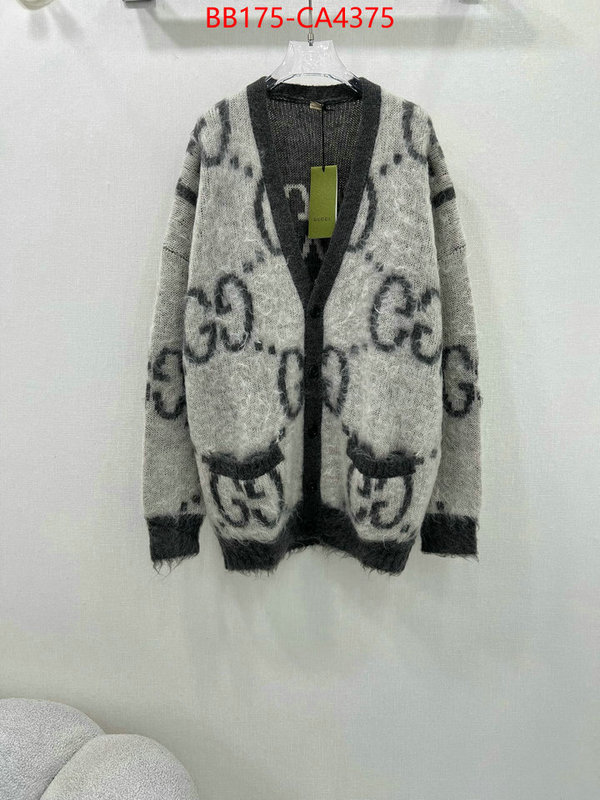 Clothing-Gucci brand designer replica ID: CA4375 $: 175USD