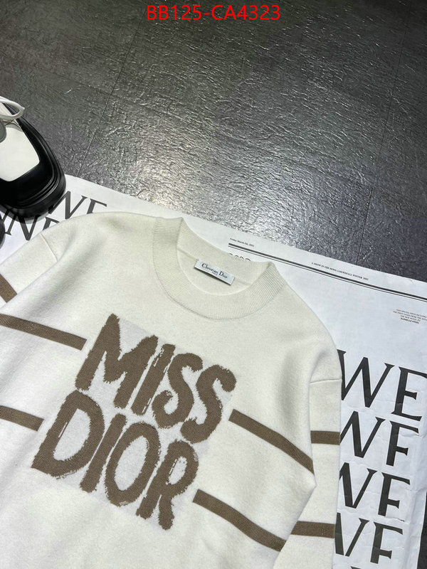 Clothing-Dior designer 1:1 replica ID: CA4323 $: 125USD