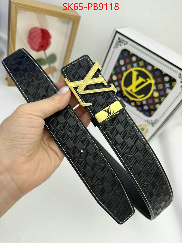 Belts-LV fashion designer ID: PB9118 $: 65USD