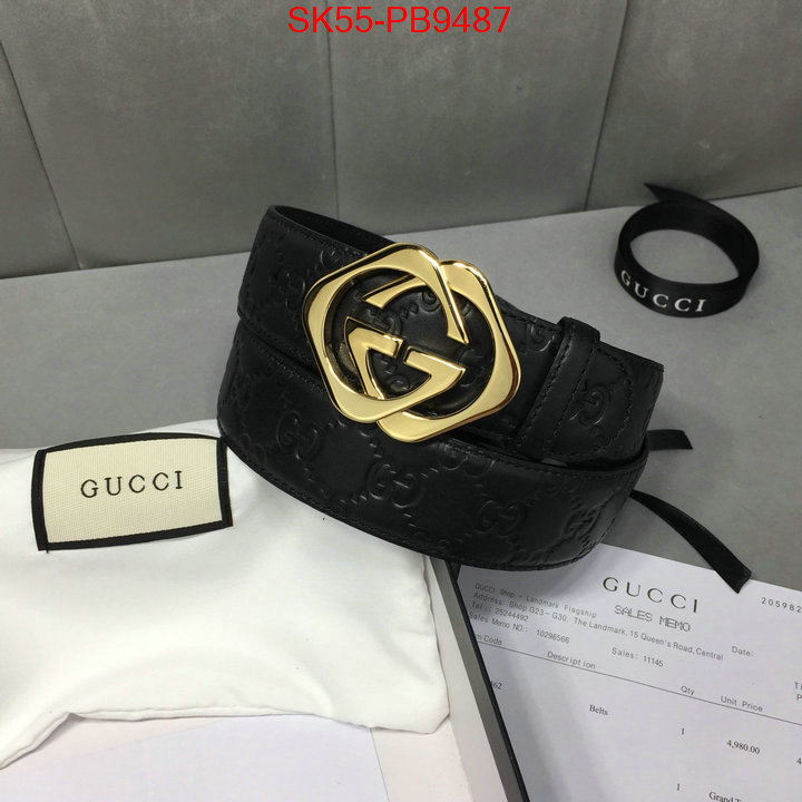 Belts-Gucci top quality fake ID: PB9487 $: 55USD