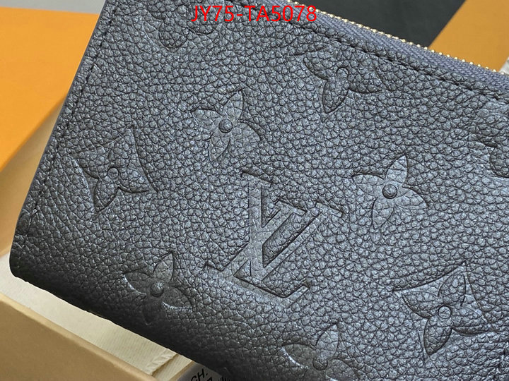 LV Bags(TOP)-Wallet buy high-quality fake ID: BA5078 $: 75USD,