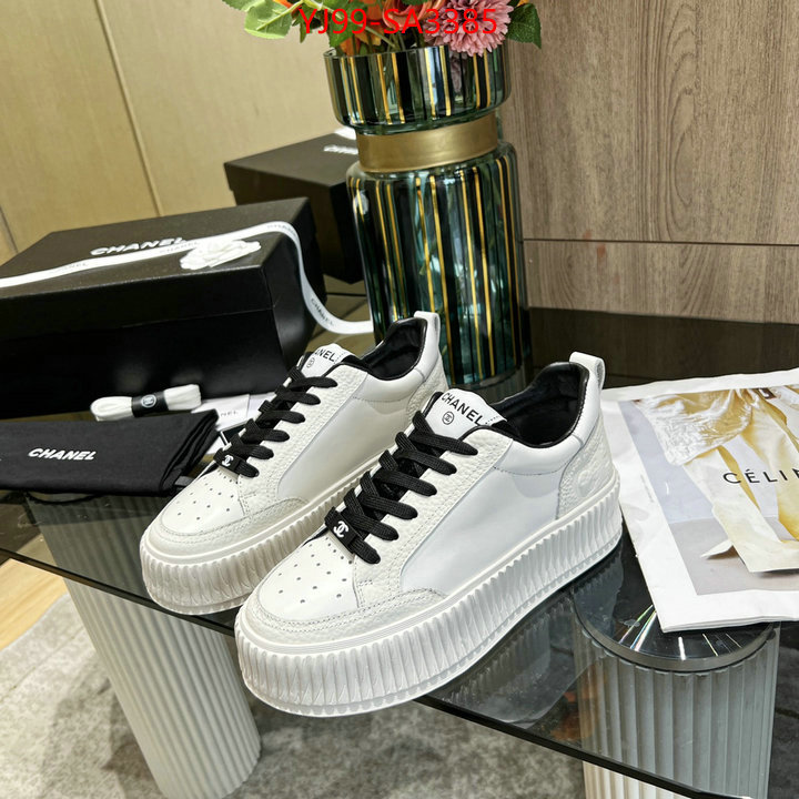 Women Shoes-Chanel top perfect fake ID: SA3385 $: 99USD