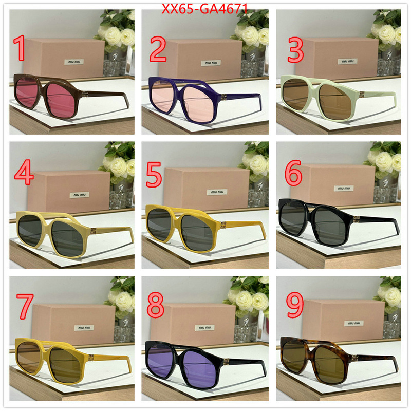 Glasses-Miu Miu online sale ID: GA4671 $: 65USD