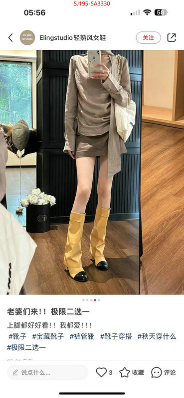 Women Shoes-Boots new designer replica ID: SA3330 $: 195USD