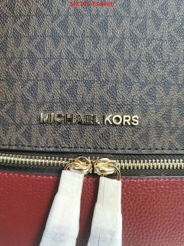 Michael Kors Bags(4A)-Backpack- the highest quality fake ID: BA4466 $: 145USD,