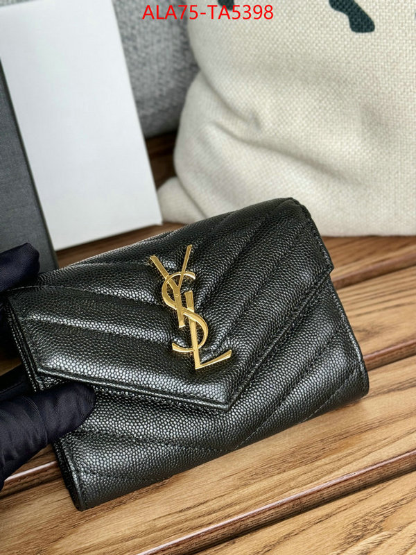 YSL Bags(TOP)-Wallet- perfect quality designer replica ID: TA5398 $: 75USD,