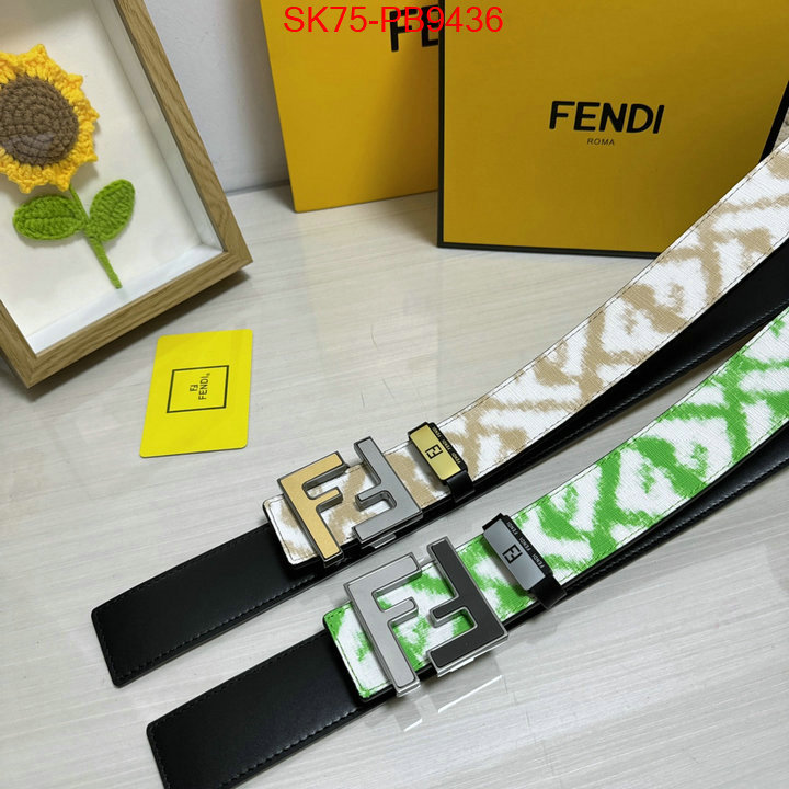 Belts-Fendi aaaaa customize ID: PB9436 $: 75USD