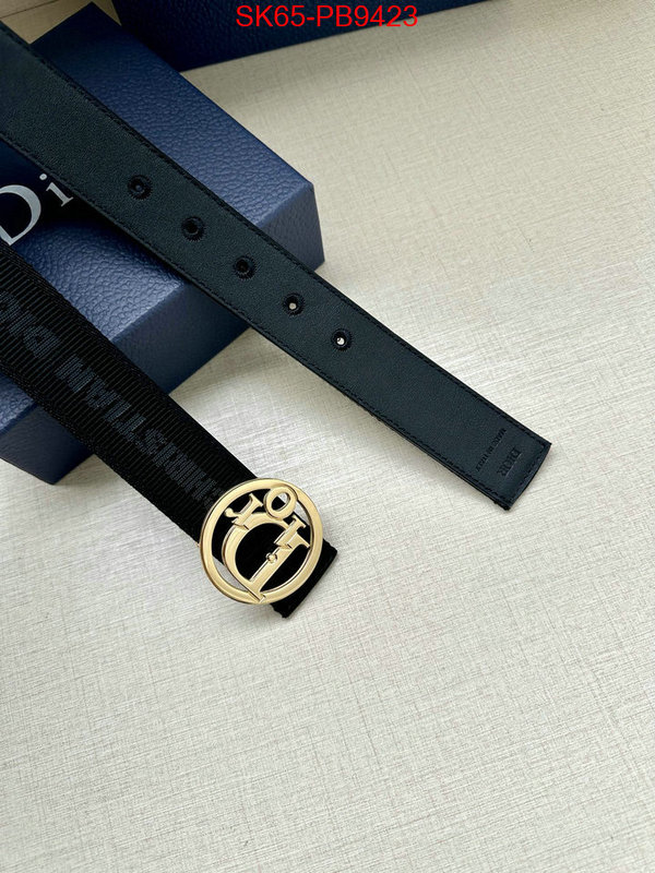 Belts-Dior replcia cheap ID: PB9423 $: 65USD