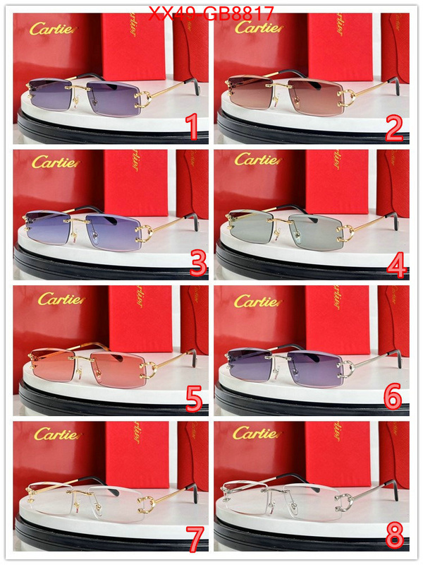 Glasses-Cartier we provide top cheap aaaaa ID: GB8817 $: 49USD