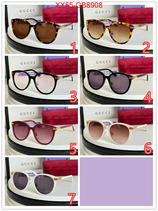 Glasses-Gucci perfect quality ID: GB8908 $: 55USD