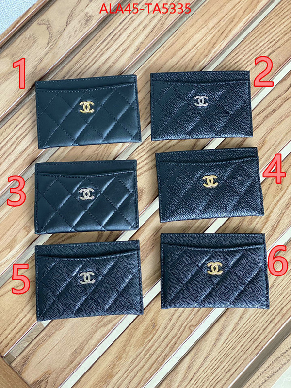 Chanel Bags(TOP)-Wallet- 7 star quality designer replica ID: TA5335 $: 45USD,