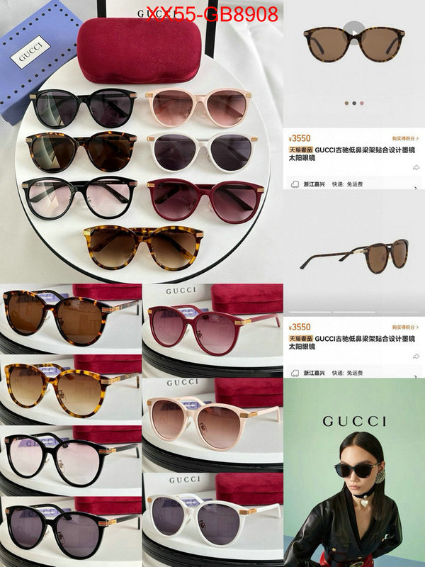 Glasses-Gucci perfect quality ID: GB8908 $: 55USD