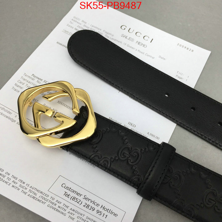 Belts-Gucci top quality fake ID: PB9487 $: 55USD