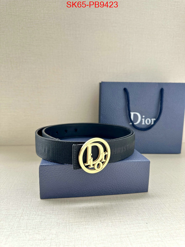 Belts-Dior replcia cheap ID: PB9423 $: 65USD