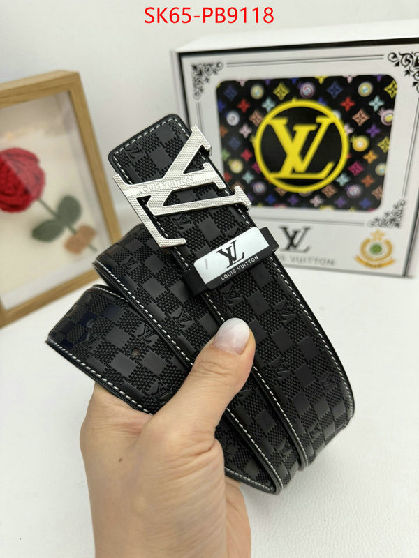 Belts-LV fashion designer ID: PB9118 $: 65USD