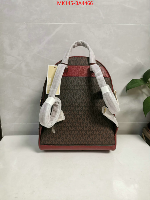 Michael Kors Bags(4A)-Backpack- the highest quality fake ID: BA4466 $: 145USD,