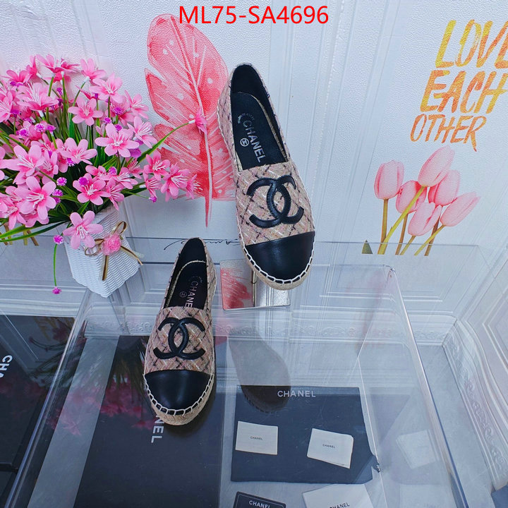 Women Shoes-Chanel what's the best place to buy replica ID: SA4696 $: 75USD