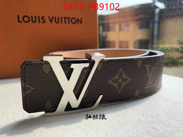 Belts-LV replica aaaaa designer ID: PB9102 $: 55USD