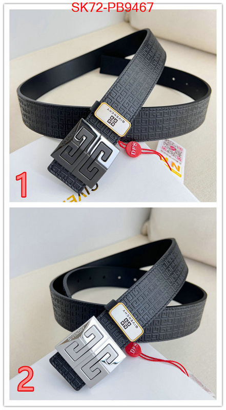 Belts-Givenchy top quality fake ID: PB9467 $: 72USD