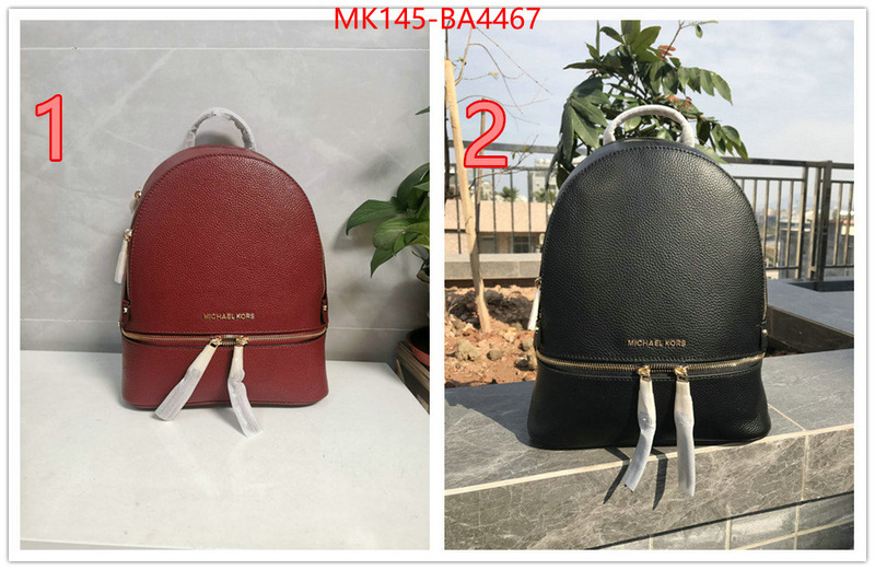 Michael Kors Bags(TOP)-Backpack- brand designer replica ID: BA4467 $: 145USD,