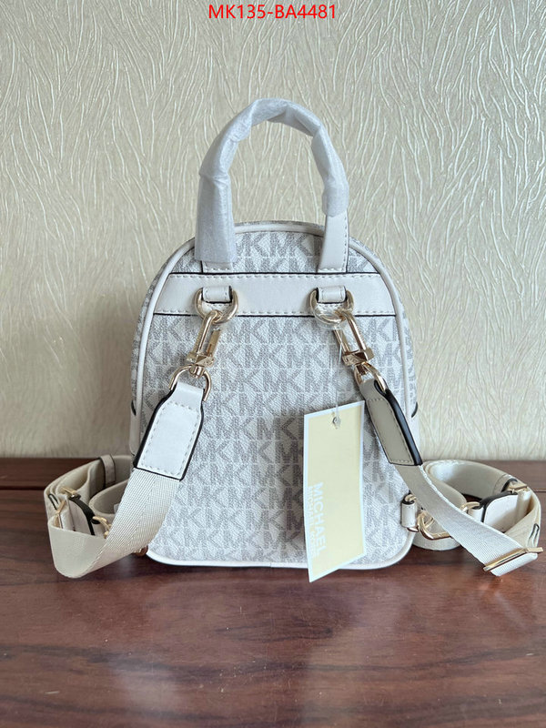 Michael Kors Bags(TOP)-Backpack- high quality replica ID: BA4481 $: 135USD,