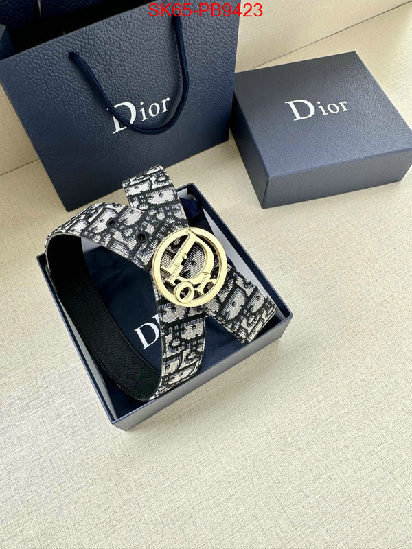 Belts-Dior replcia cheap ID: PB9423 $: 65USD