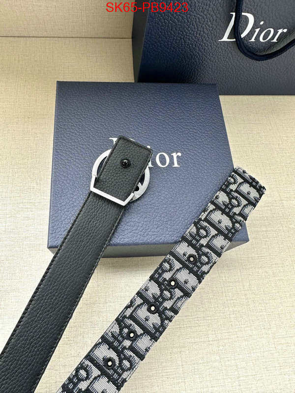 Belts-Dior replcia cheap ID: PB9423 $: 65USD