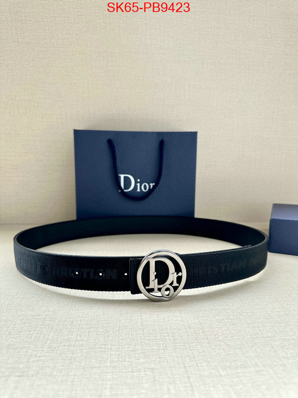 Belts-Dior replcia cheap ID: PB9423 $: 65USD