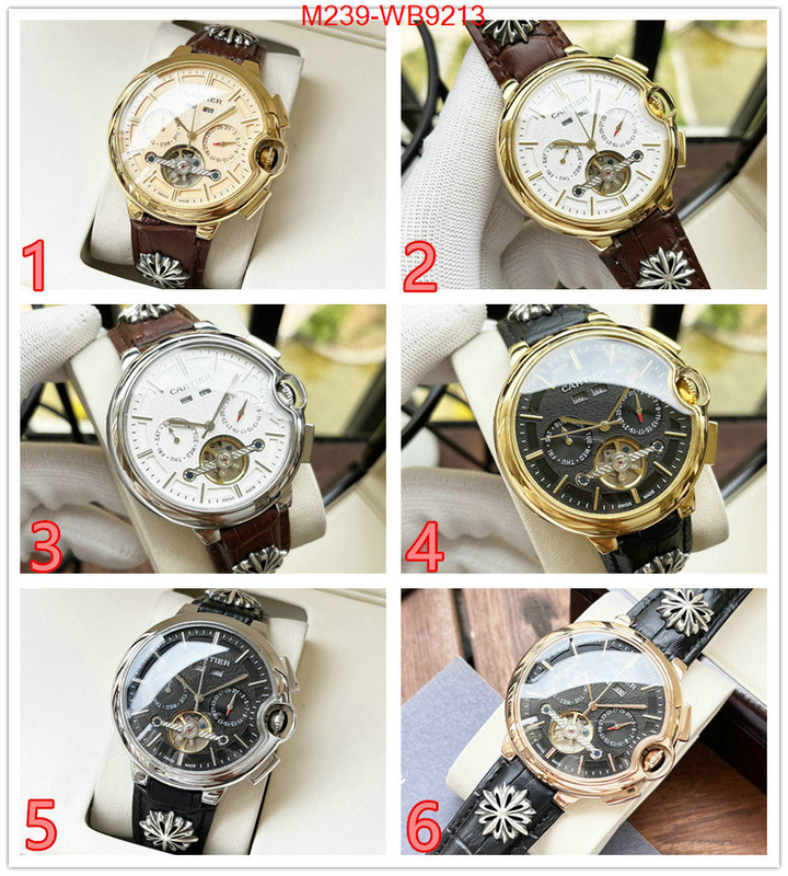 Watch(TOP)-Cartier aaaaa class replica ID: WB9213 $: 239USD