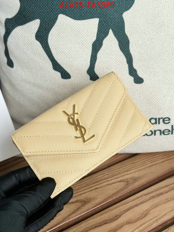 YSL Bags(TOP)-Wallet- high quality customize ID: TA5389 $: 75USD,