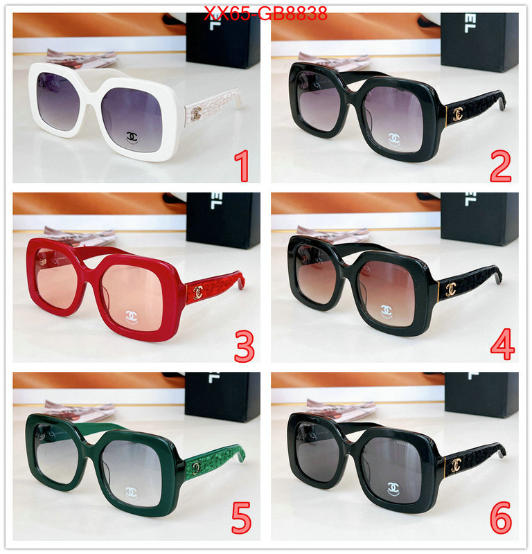 Glasses-Chanel fake aaaaa ID: GB8838 $: 65USD