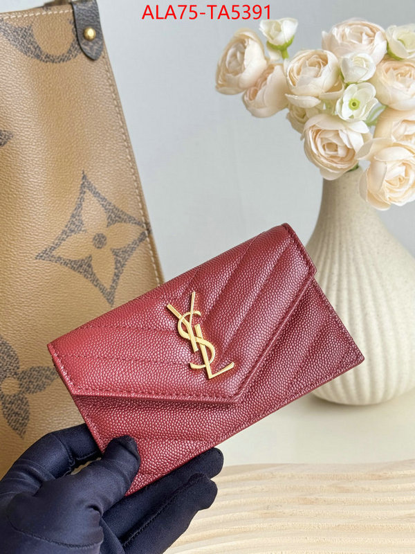 YSL Bags(TOP)-Wallet- best quality fake ID: TA5391 $: 75USD,