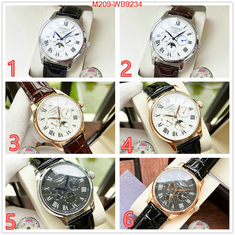 Watch(TOP)-Longines mirror copy luxury ID: WB9234 $: 209USD