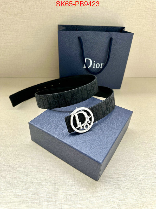 Belts-Dior replcia cheap ID: PB9423 $: 65USD